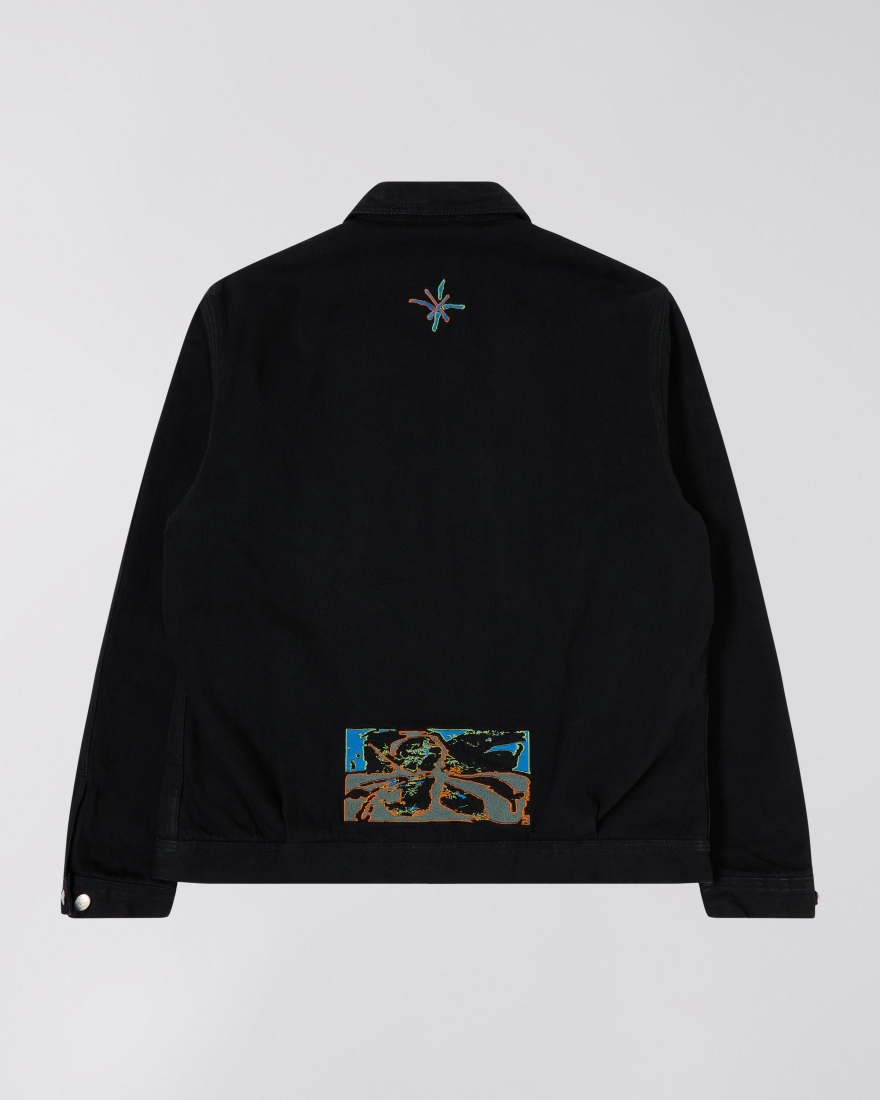 EDWIN Jonathan Castro Sten Zip Jacket Lined Black