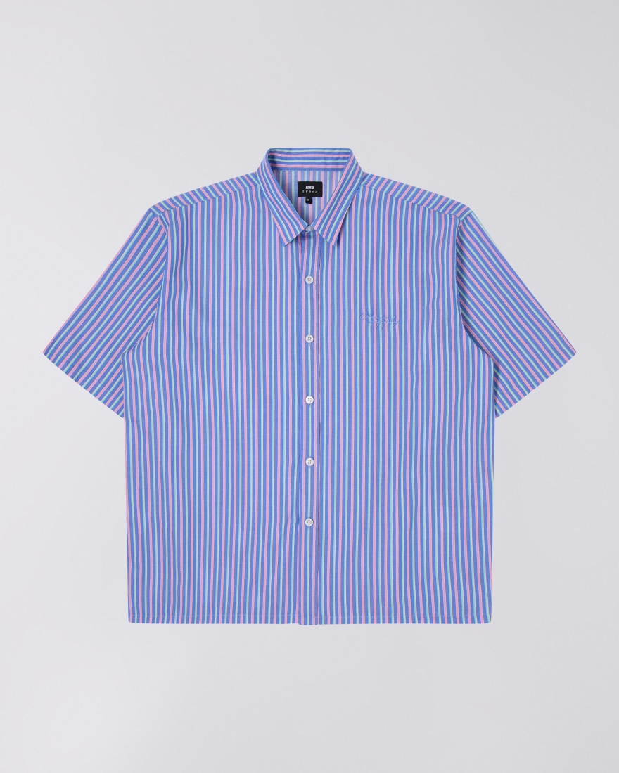 EDWIN Toledo Shirt SS Navy / Pink