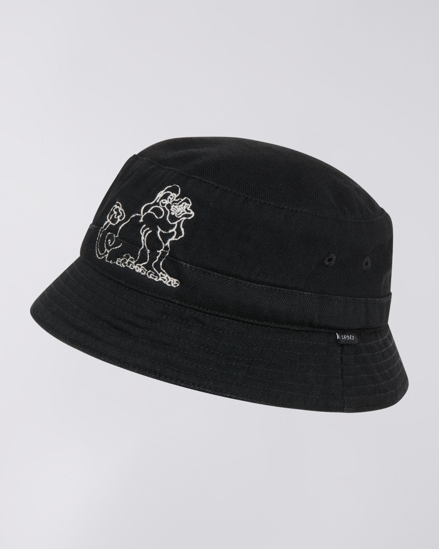 EDWIN Denim Bucket Hat Hedi & Thami Black