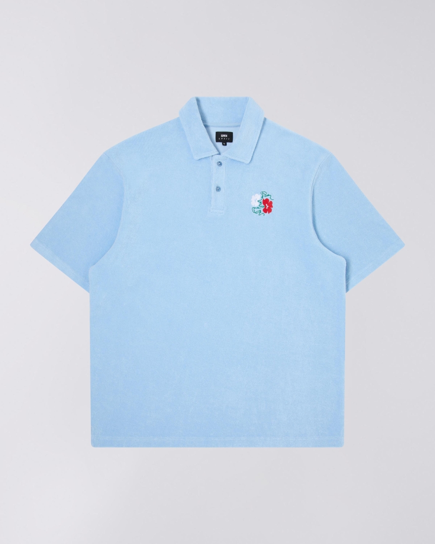EDWIN Collin Polo SS Placid Blue
