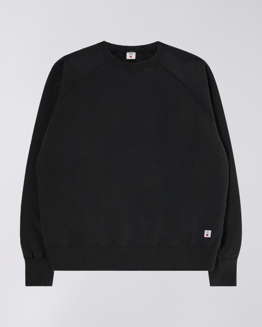 EDWIN Raglan-Sleeve Crewneck Black