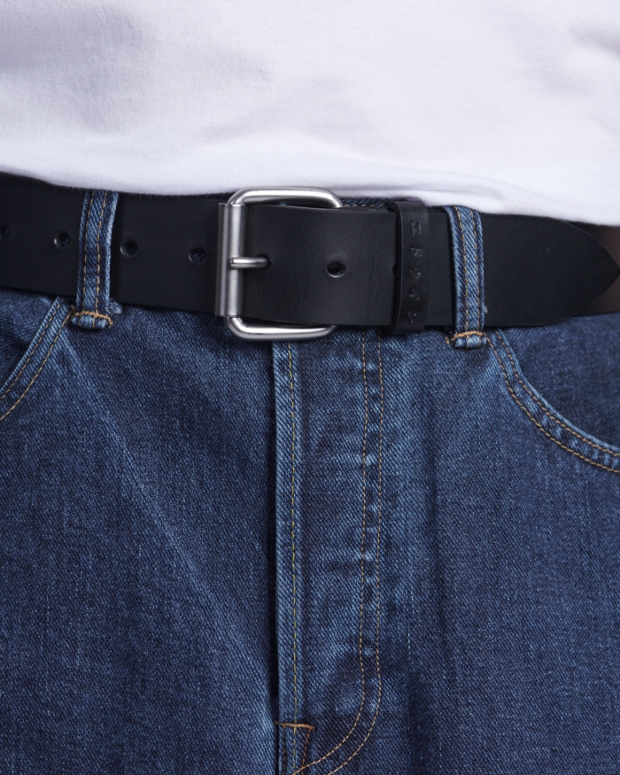EDWIN Edwin Leather Belt Black