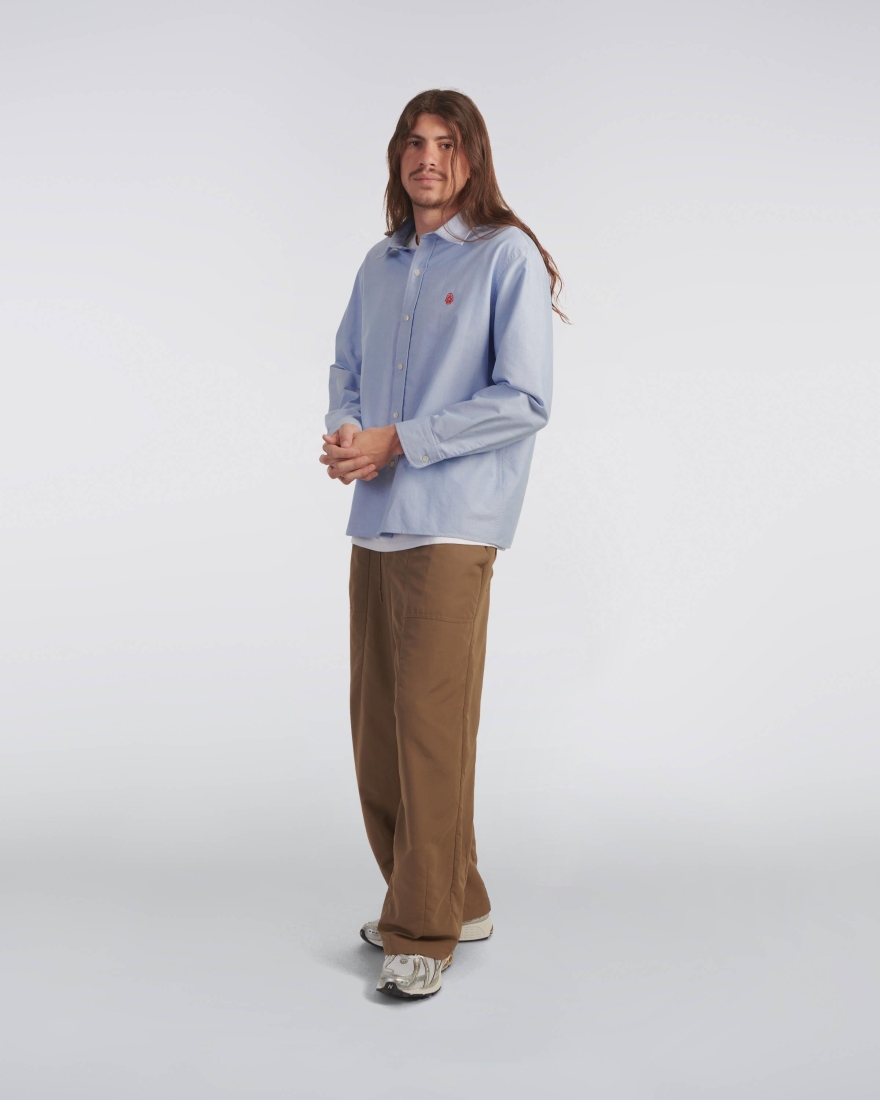 EDWIN Big Ox-Shirt LS Blue