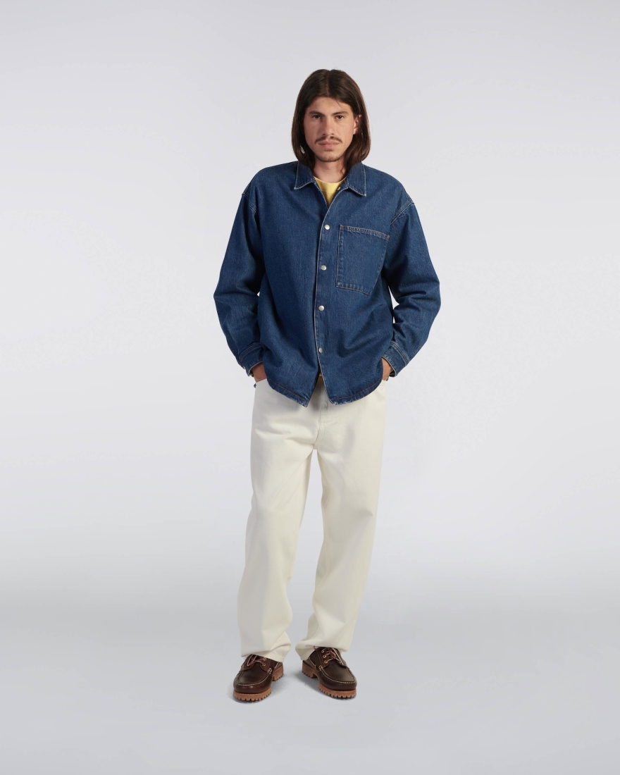 EDWIN Big Pocket Overshirt Blue
