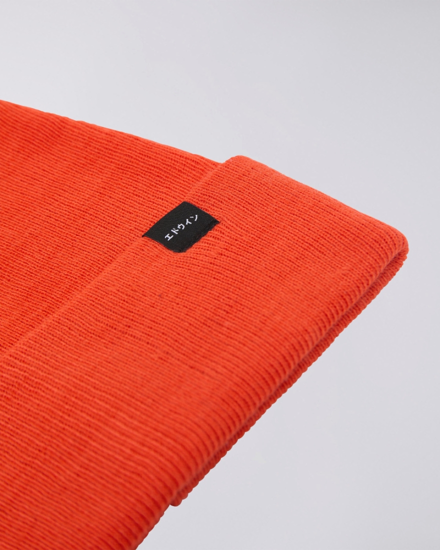 EDWIN Watch Cap Beanie Tangerine Tango
