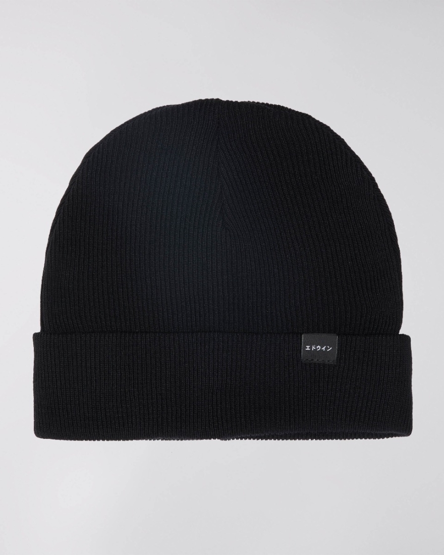EDWIN Watch Cap Beanie Black