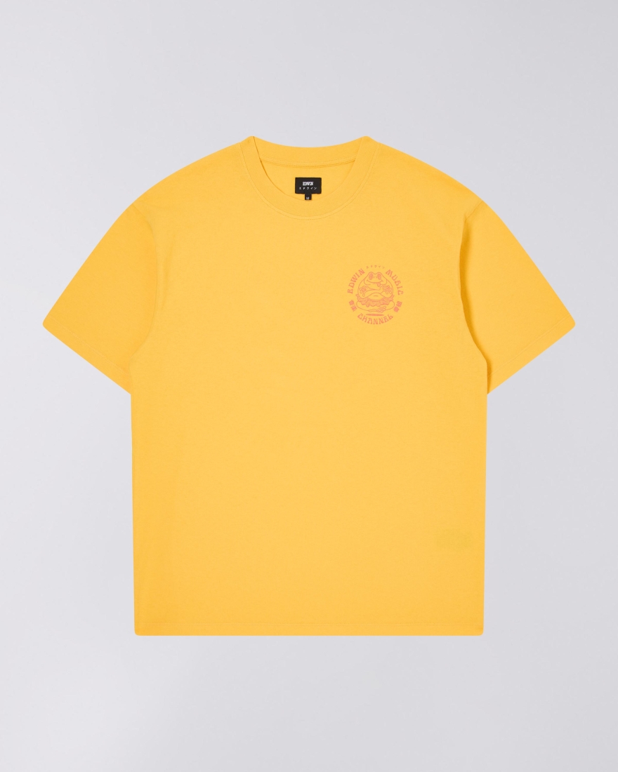 EDWIN Edwin Music Channel T-Shirt Lemon Chrome