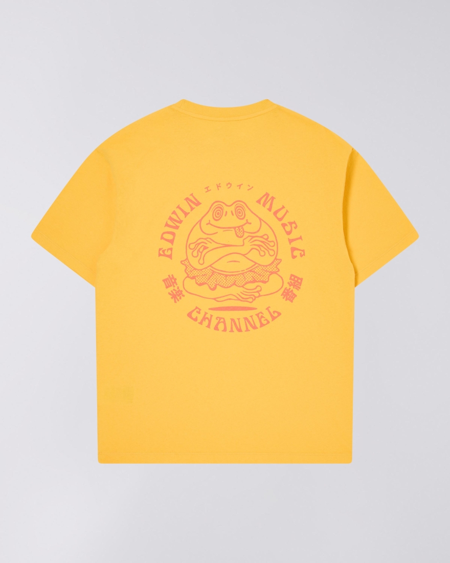 EDWIN Edwin Music Channel T-Shirt Lemon Chrome