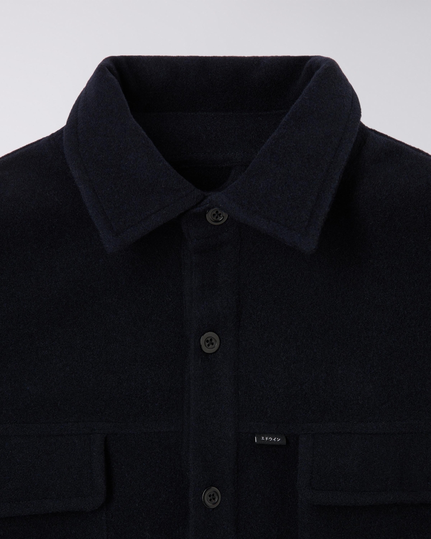 EDWIN Jowen Overshirt LS Maritime Blue