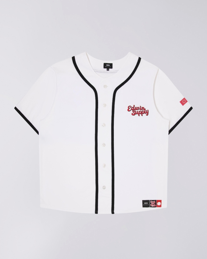 EDWIN Edwin Baseball Shirt SS White