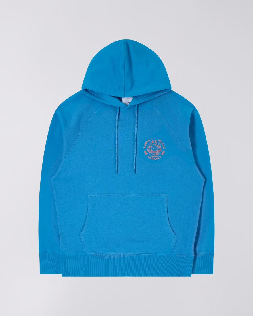 EDWIN Edwin Music Channel Hoodie Sweat Diva Blue