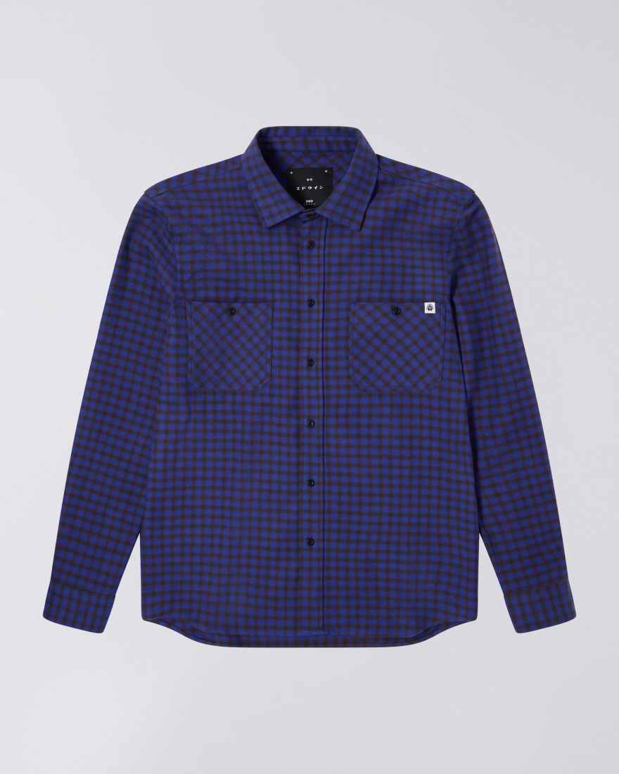 EDWIN Millenium Shirt LS Blue / Green / Red
