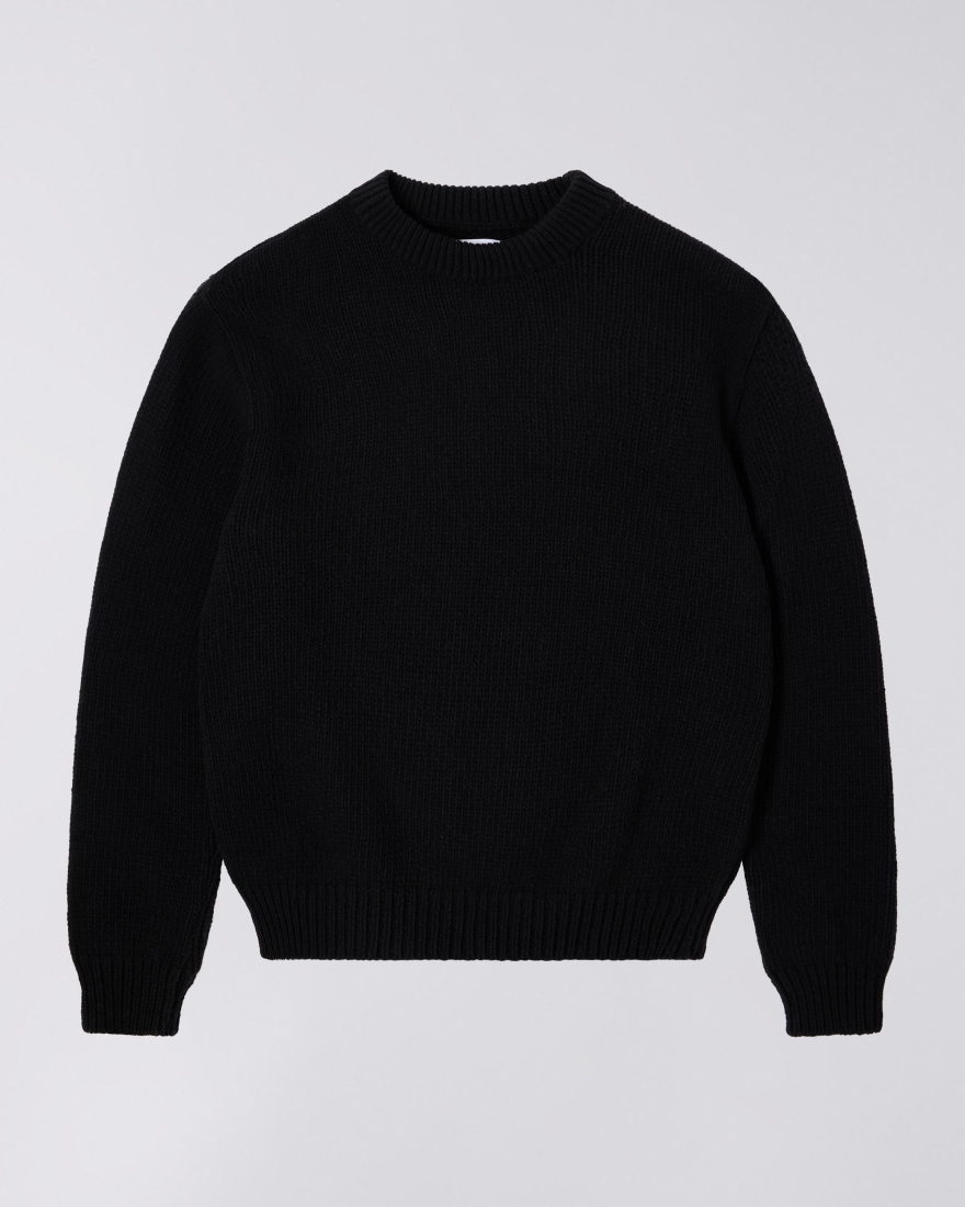 EDWIN Ellis Sweater Black / Baltic