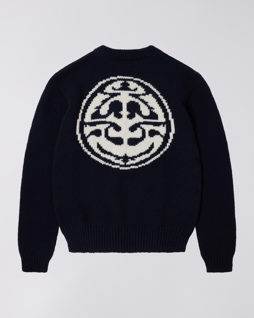 EDWIN Ellis Sweater Navy / Off white