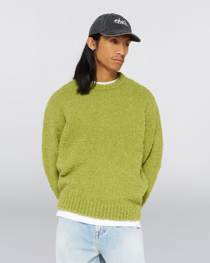 EDWIN Dun Textured Sweater Sweet Pea