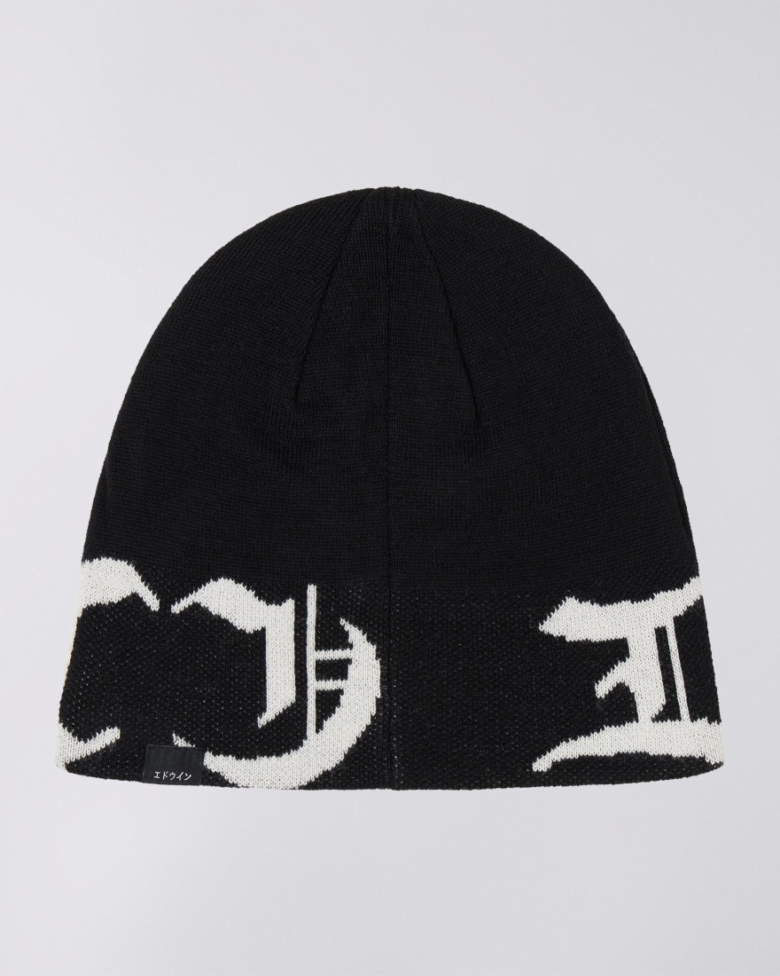 EDWIN Graphic Beanie Black