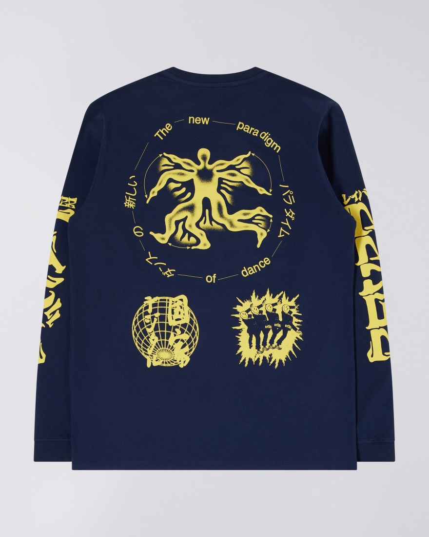 EDWIN New Paradigm T-Shirt LS Maritime Blue