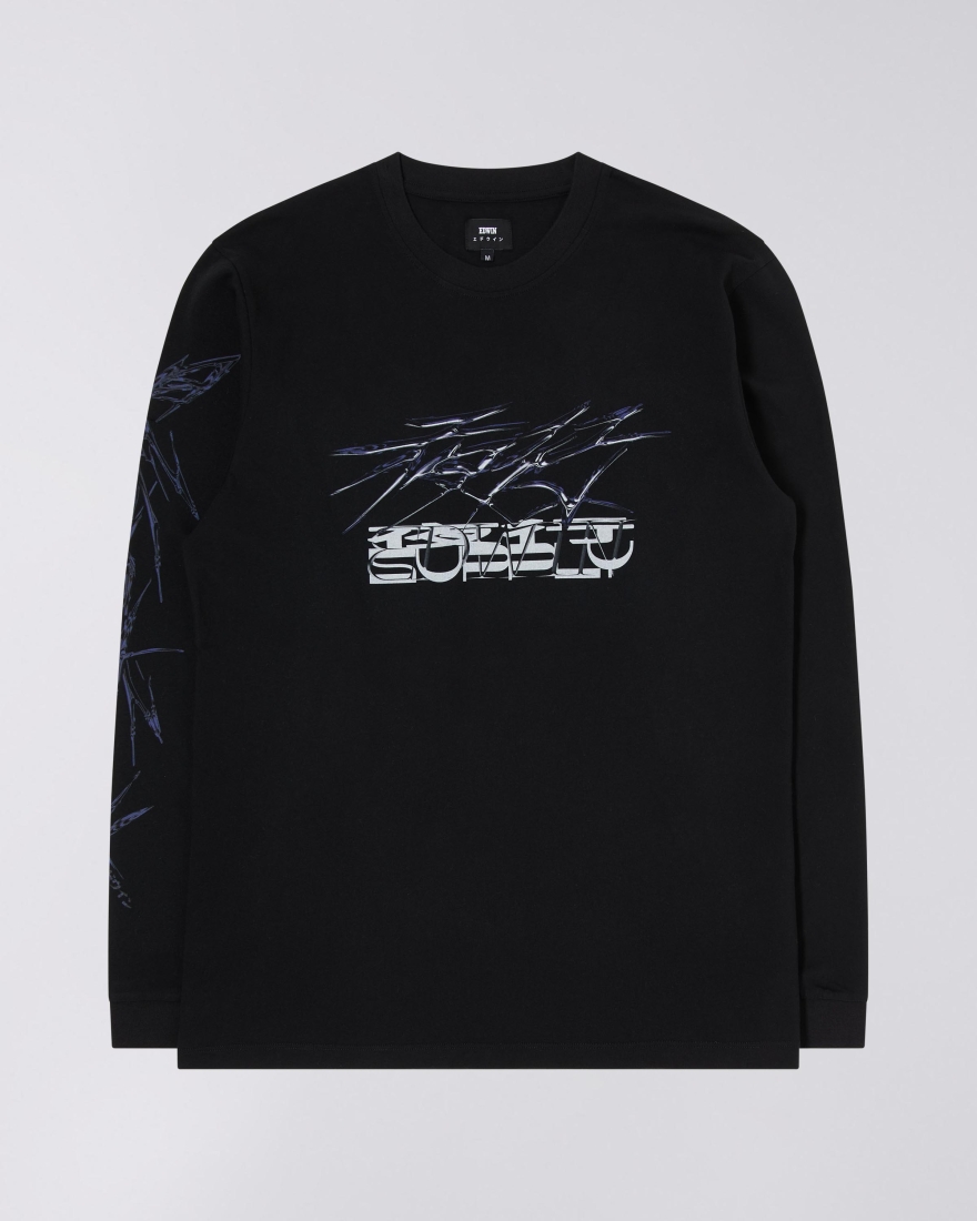 EDWIN Night Parade T-Shirt LS Black