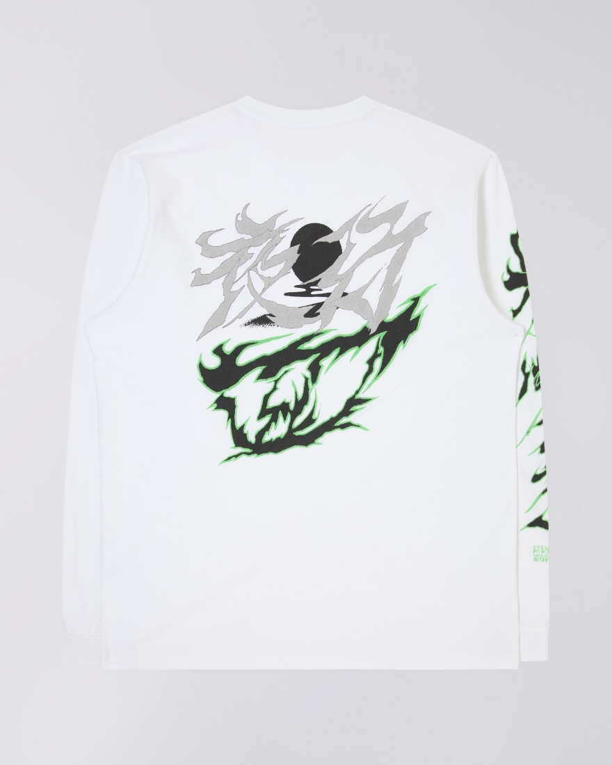 EDWIN 100 Demons T-Shirt LS White