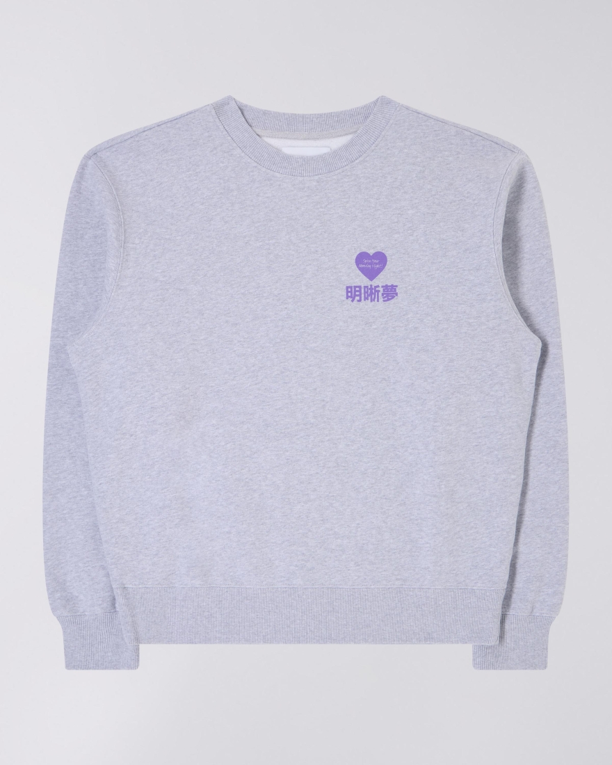 EDWIN Legal Highs Sweat Grey Marl