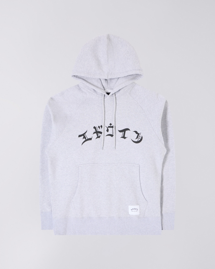 EDWIN High Life Low Levels Hoodie Sweat Grey Marl
