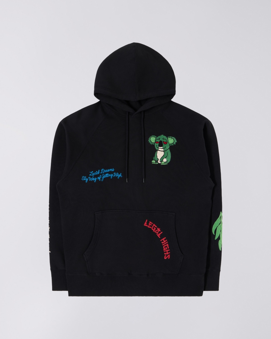 EDWIN Sly Way Hoodie Sweat Black