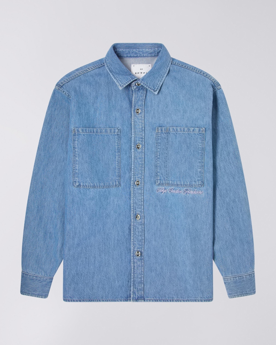 EDWIN Big-DNM Shirt LS Blue