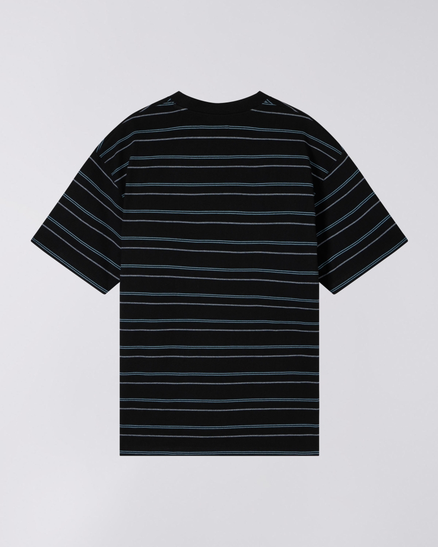 EDWIN Bolton T-Shirt Black / Blue