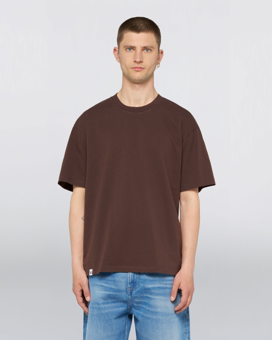 EDWIN Oversize Basic T-Shirt Coffee Bean