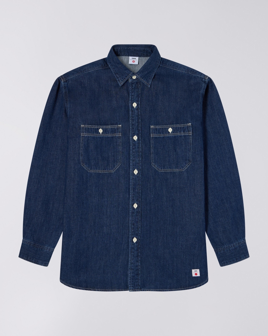 EDWIN Work Shirt Blue