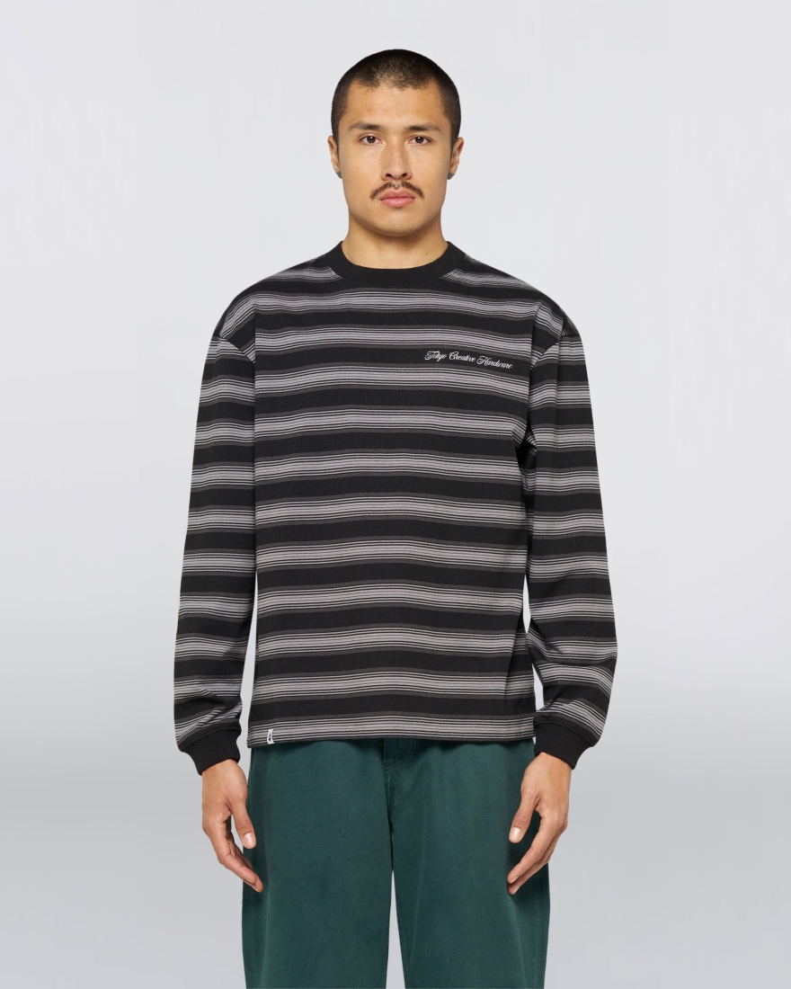 EDWIN Bolton T-Shirt LS Black / Grey