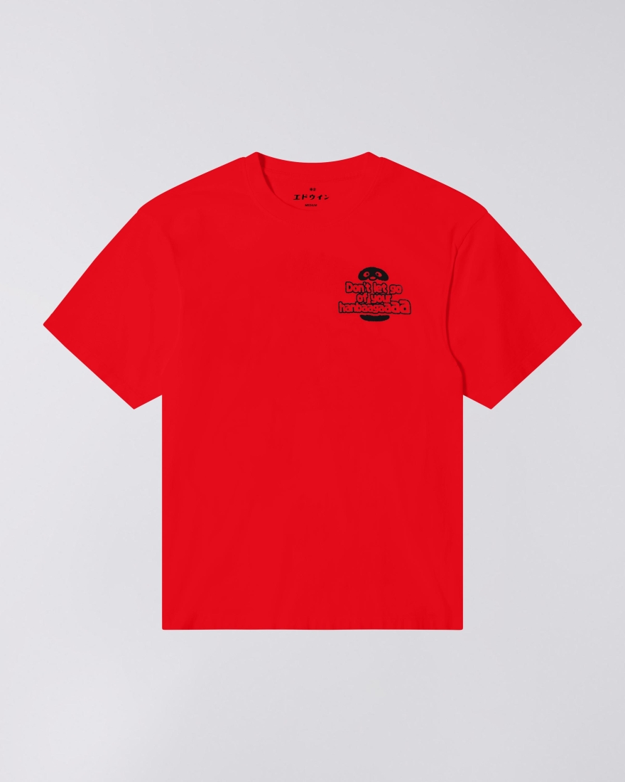 EDWIN Tanuki T-Shirt Fiery Red