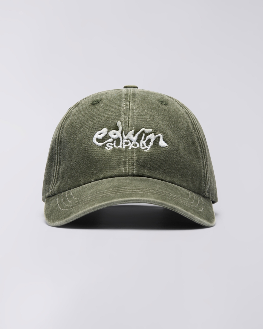 EDWIN Soft Washed 6 Panel Cap Mediterranea