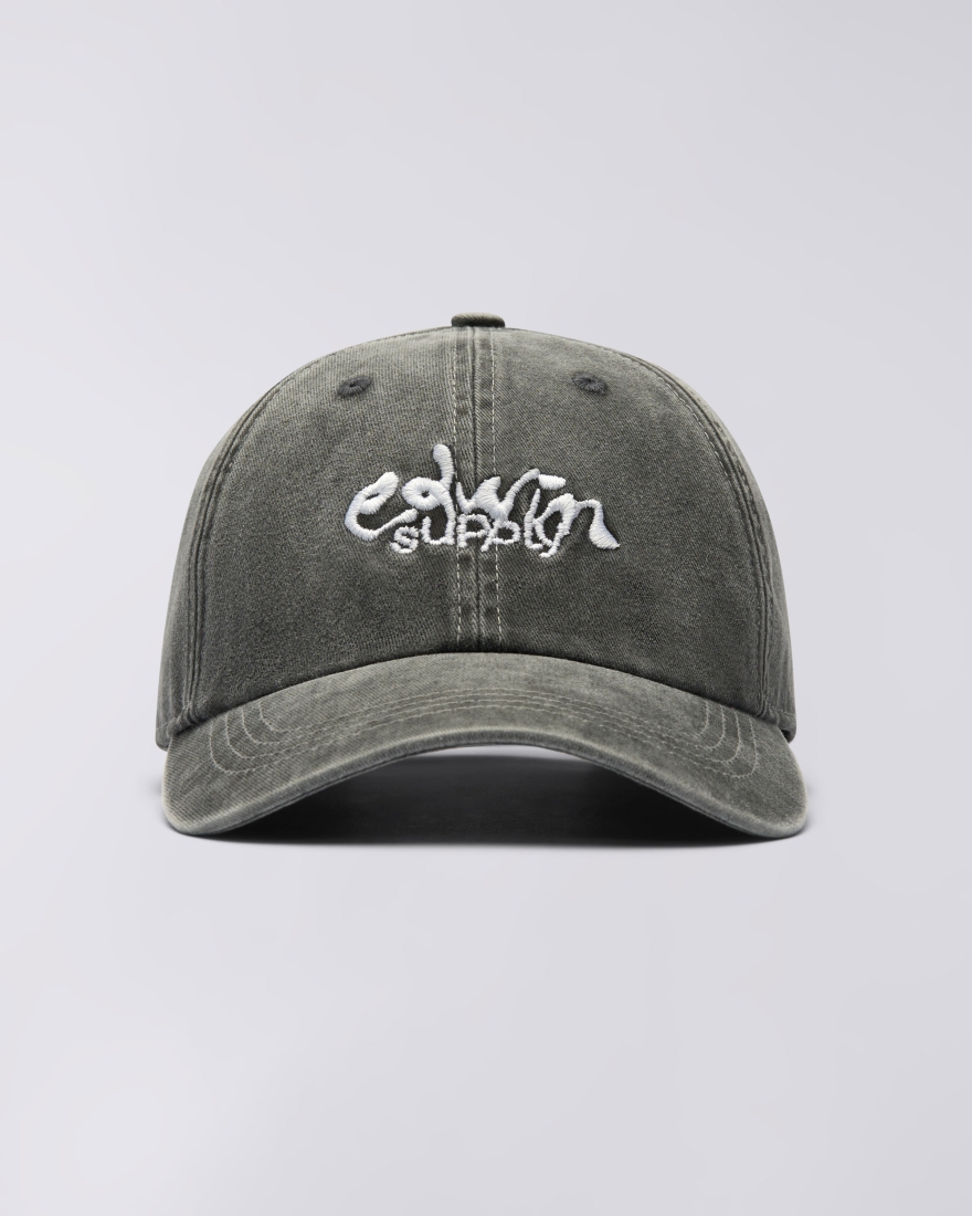 EDWIN Soft Washed 6 Panel Cap Black