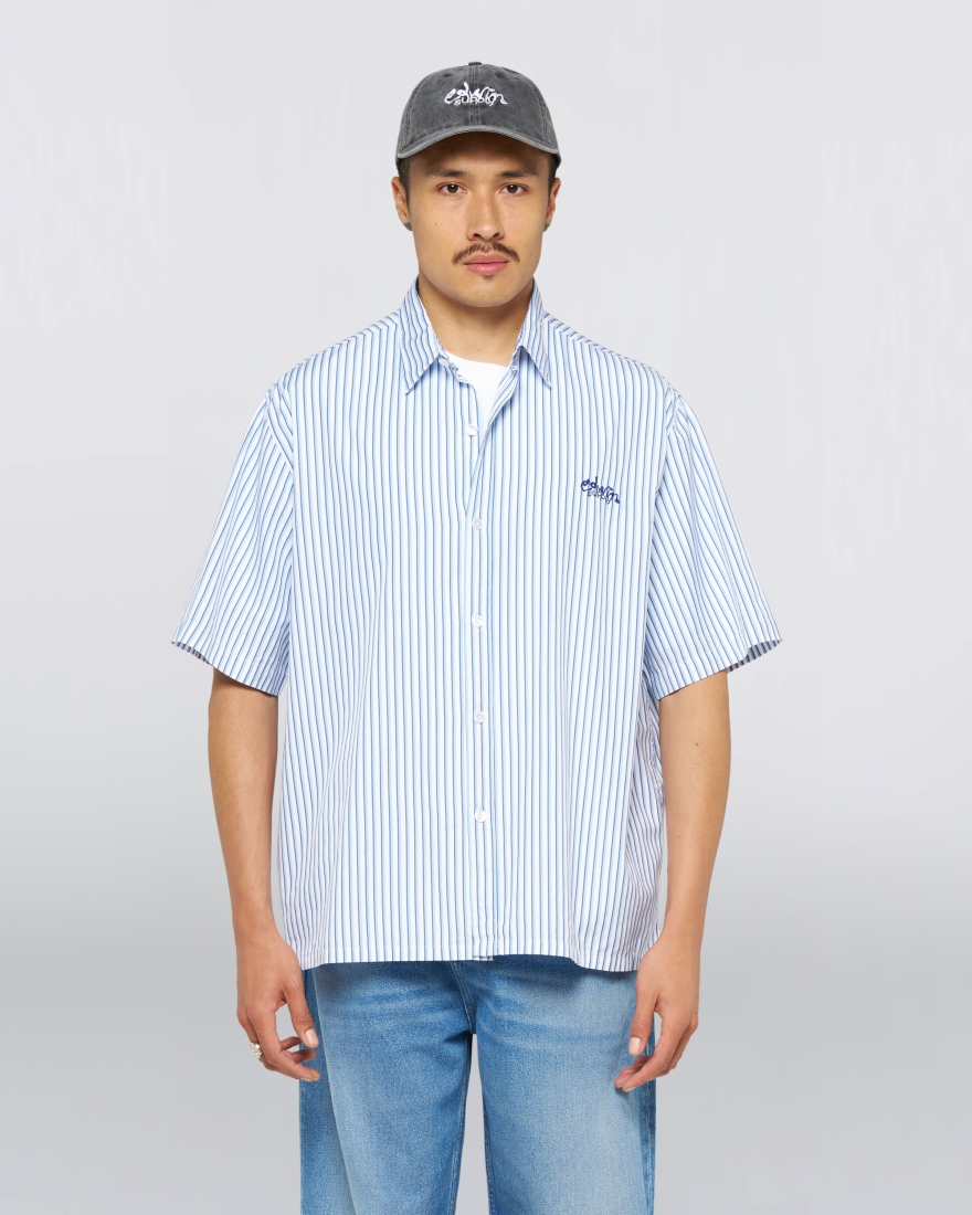 EDWIN Toledo Shirt SS White / Blue