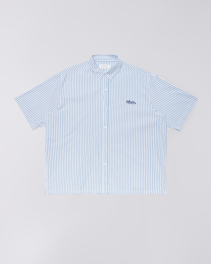 EDWIN Toledo Shirt SS White / Blue