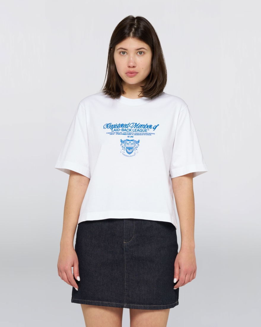 EDWIN W' Laid-Back League T-Shirt White