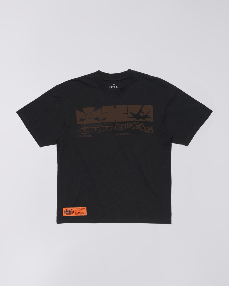 EDWIN Always Late T-Shirt Black
