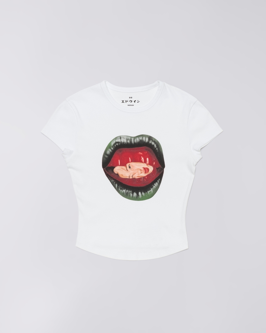 EDWIN W' Eat Your Face T-Shirt White