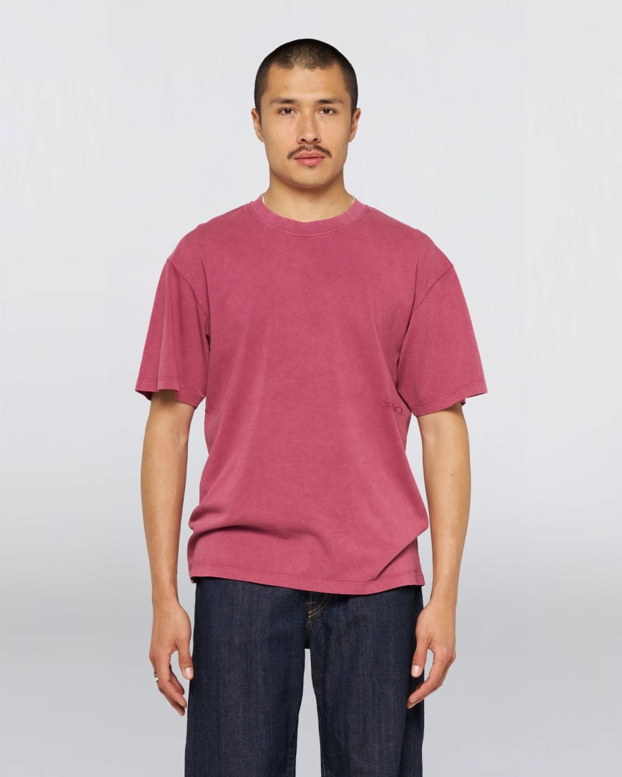 EDWIN Axiom T-Shirt Red Plum