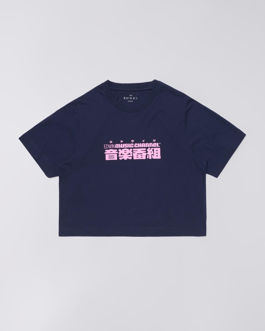 EDWIN W' Ongaku T-Shirt Maritime Blue