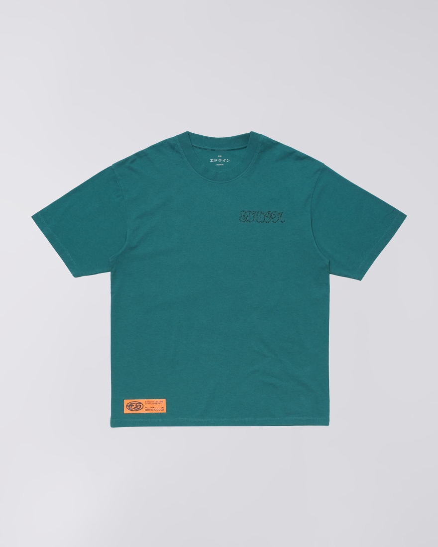 EDWIN Spiral Sighs T-Shirt Mediterranea