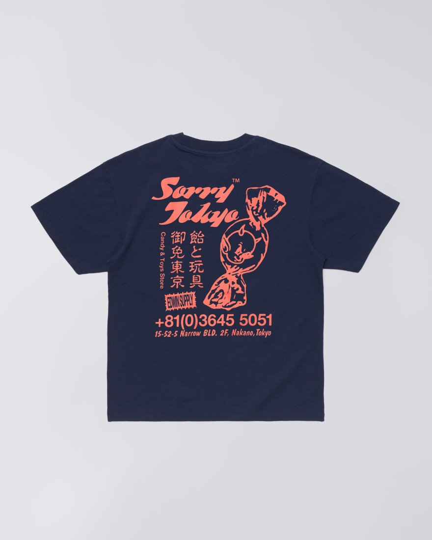 EDWIN Sorry Tokyo T-Shirt Maritime Blue