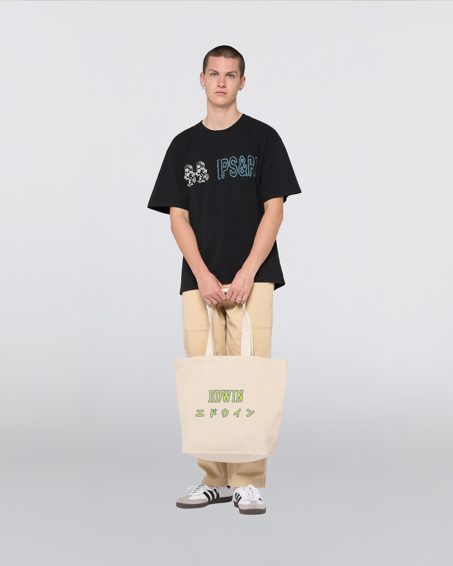 EDWIN Club Mix Tote Bag Natural