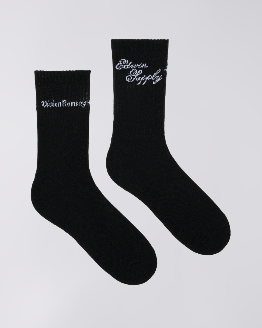 EDWIN EDWIN x Vivien Ramsay Sport Socks (3 Pack) Black