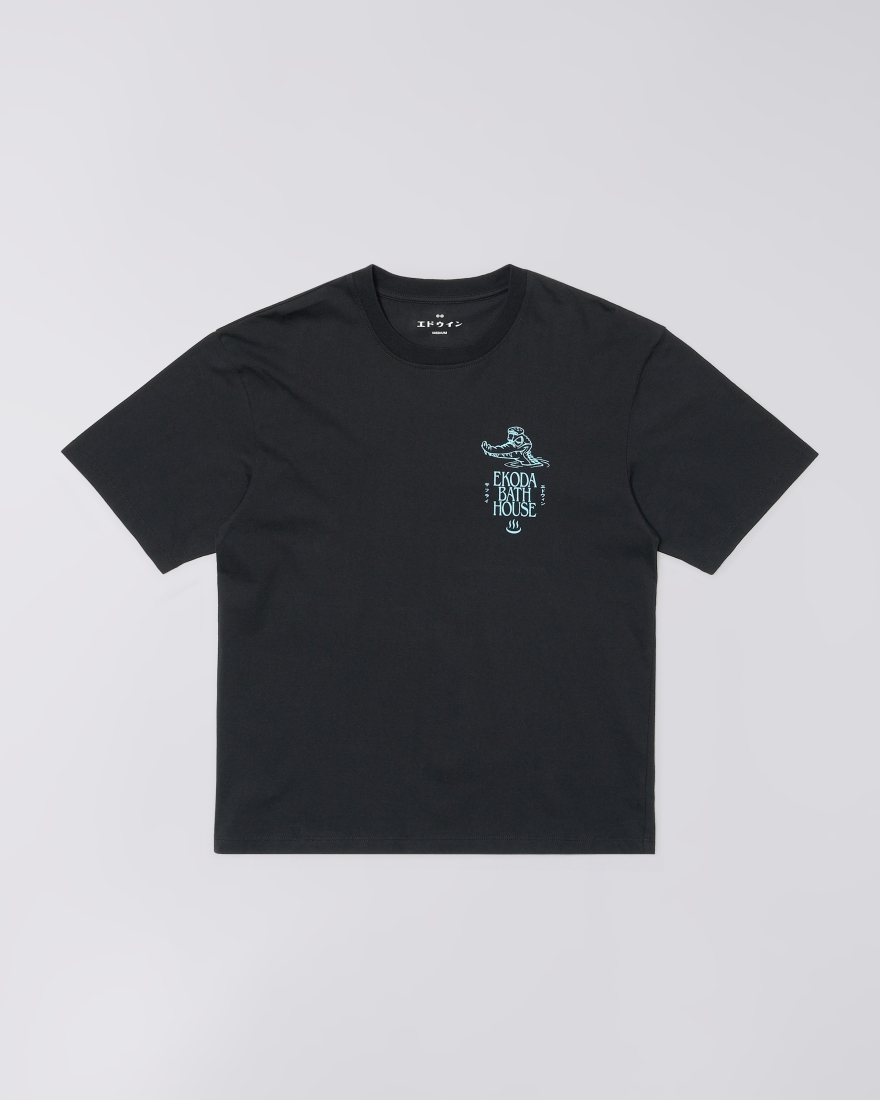 EDWIN Ekoda Bath House T-Shirt Black