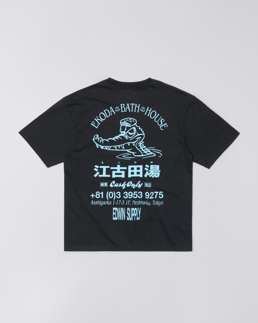EDWIN Ekoda Bath House T-Shirt Black
