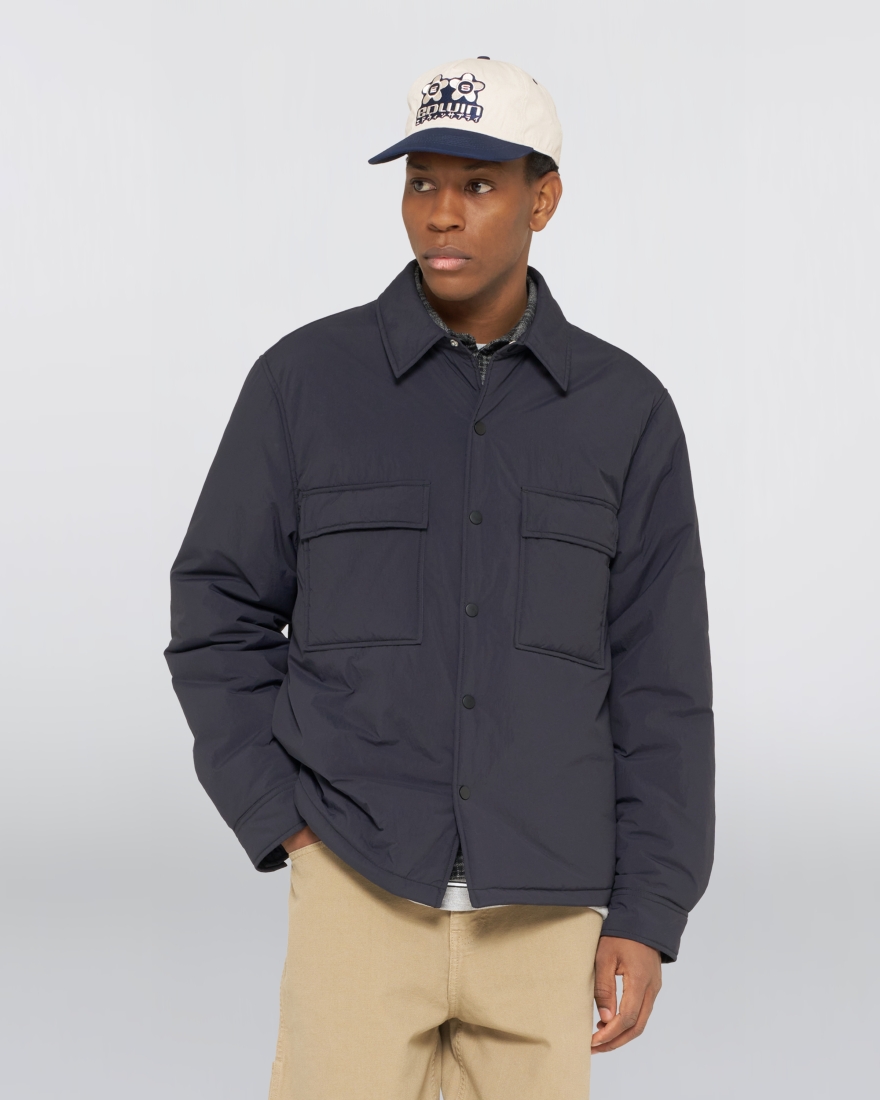 EDWIN Nest Padded Overshirt LS Dark Navy