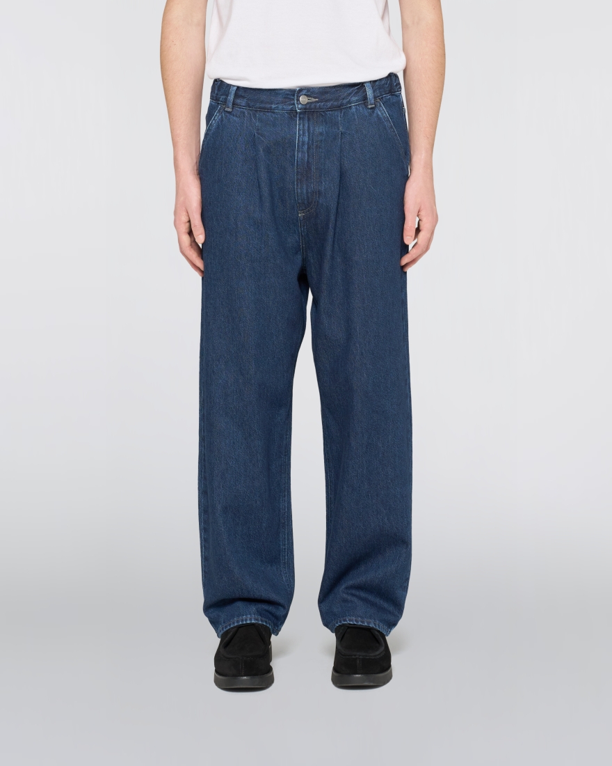 EDWIN Elasticated Pleated Pant Blue