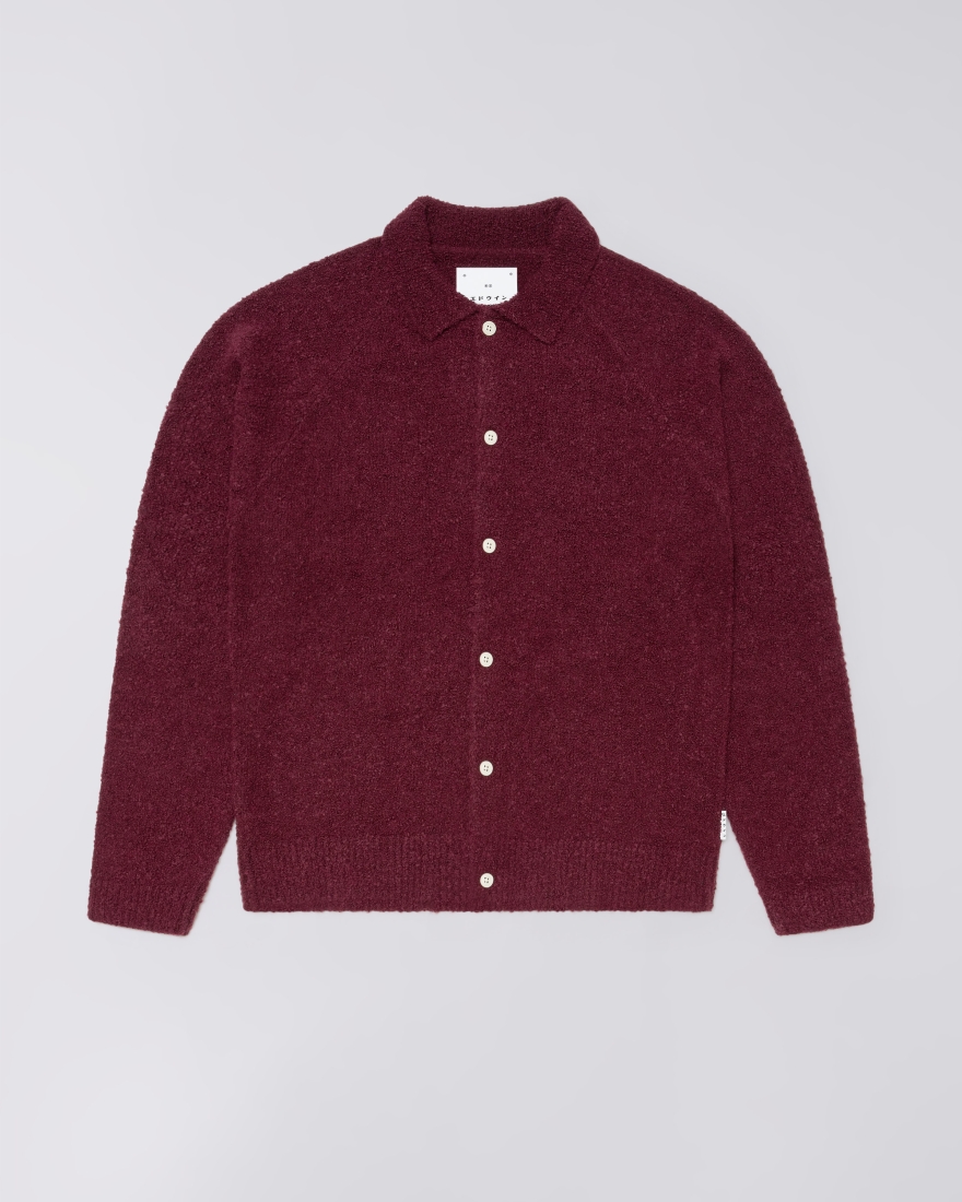 EDWIN Gemini Cardigan Burgundy